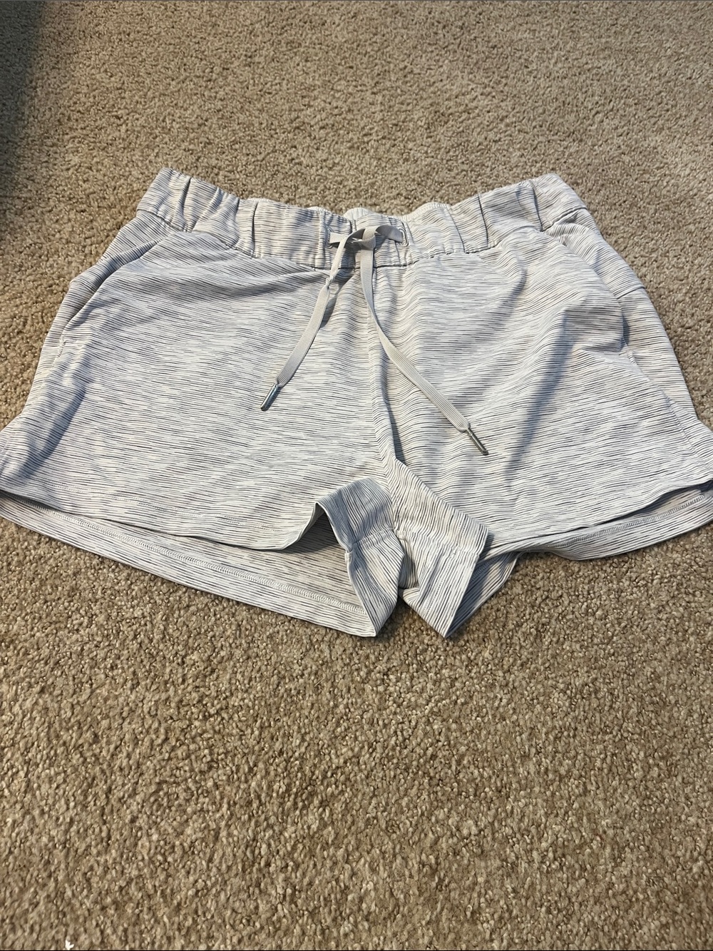 Lululemon Light Gray Heather Women's Drawstring Shorts